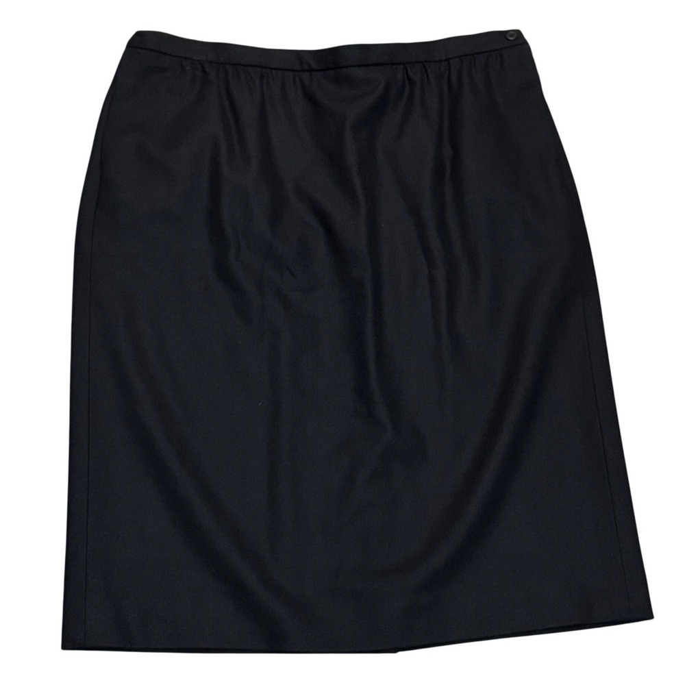 Pendleton Wool Skirt Women 20W Black NWT Vintage Made in USA Straight W508-159
